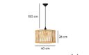 Ver imagem 3 de Luminaria Pendente Cupula Moderna Corda Nautica 110v:off White