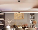 Ver imagem 1 de Luminaria Pendente Cupula Moderna Corda Nautica 110v:off White