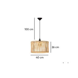 Luminaria Pendente Cupula Moderna Corda Nautica 110v:off White - 3