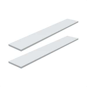 Kit 2 Prateleira Branca 90X15 + Suporte Flutuante Mdf  Organizadora Decoração Cozinha Banheiro Sala