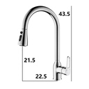 Ver imagem 6 de Torneira Misturador Gourmet Cozinha Cromado Bica Extensível HB-M1302 Harmony Misturador Cozinha M130