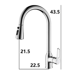 Torneira Misturador Gourmet Cozinha Cromado Bica Extensível HB-M1302 Harmony Misturador Cozinha M130 - 6