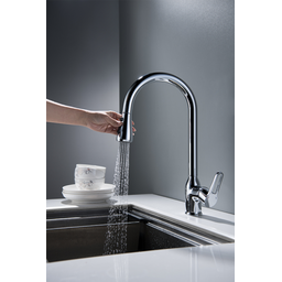 Torneira Misturador Gourmet Cozinha Cromado Bica Extensível HB-M1302 Harmony Misturador Cozinha M130 - 4