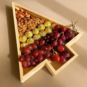 Árvore de Natal Petisqueira Mesa Posta Tábua Pinus Bandeja