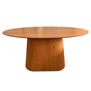 Ver imagem 1 de Base para Mesa de Jantar Cone Oval Laminada em Madeira Freijó para Tampos de 198x122 cm até - Marrom