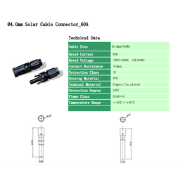 2 Pares Conector MC4 Cabo 10mm2 60A Painel Energia Solar - 2