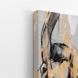 Quadro Mulher Dourada Desenho Artístico Canvas 140x90cm - 3
