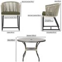 Ver imagem 2 de Mesa e 6 Cadeiras e Noronha Preto E13 Trama Original Rami