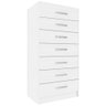 Cômoda com 7 Gavetas Evidencia Cor Branco - 1