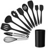 Kit Jogo Utensilios para Cozinha 11pcs Colheres Silicone - 1
