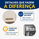 Ver mais imagens de Conjunto Modulado Balcão Coktop 4 Bocas com Nicho para Forno e 2 Armários Aéreo
