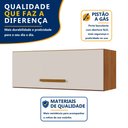 Ver imagem 7 de Conjunto Modulado Balcão Coktop 4 Bocas com Nicho para Forno e 2 Armários Aéreo