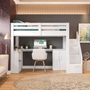 Ver imagem 1 de Cama Office Multifuncional Solteiro Adulto Star Plus Casatema MadeiraOriginals Branco