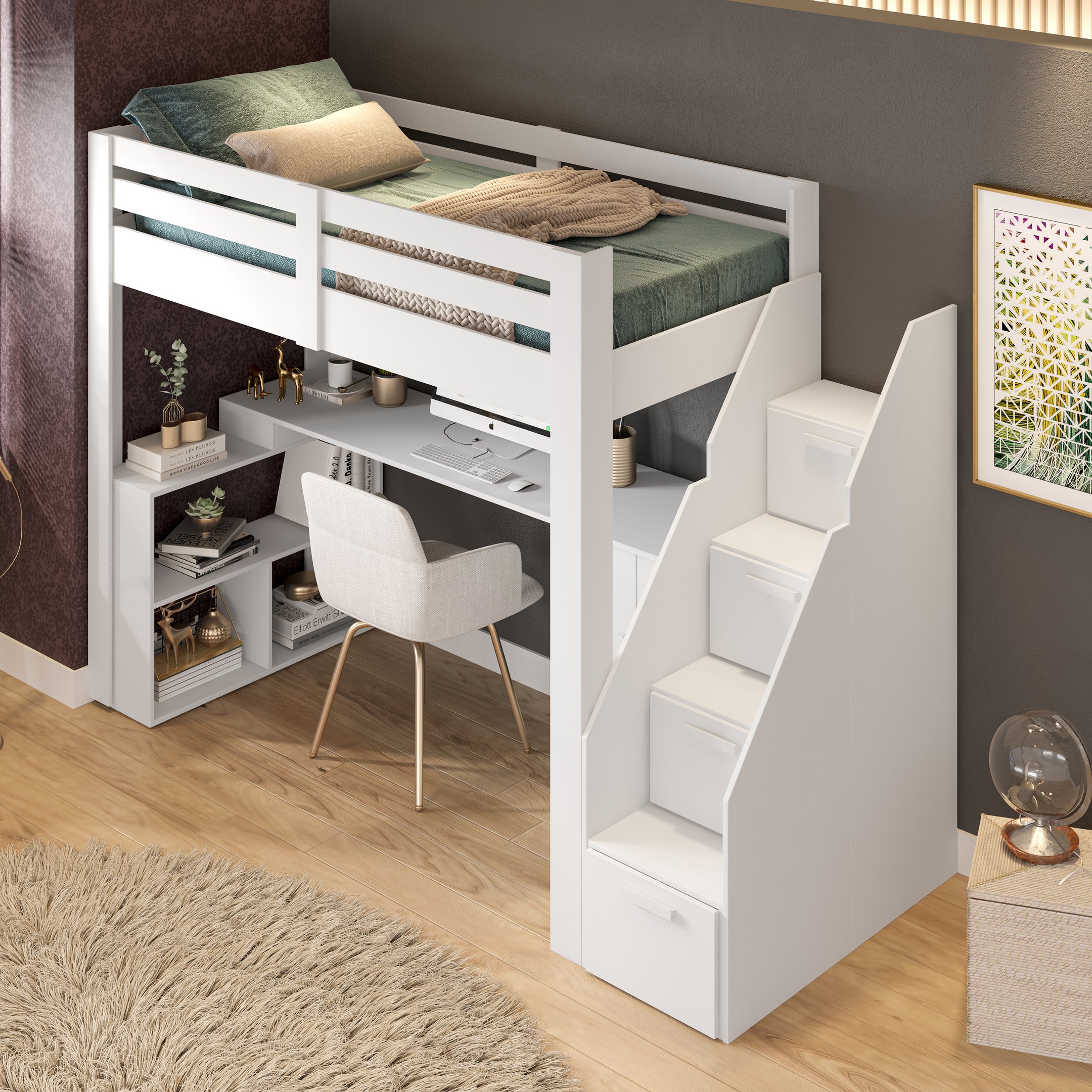 Cama Office Multifuncional Solteiro Adulto Star Plus - 5