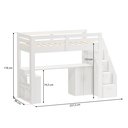 Ver imagem 3 de Cama Office Multifuncional Solteiro Adulto Star Plus Casatema MadeiraOriginals Branco