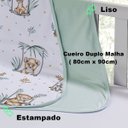 Ver imagem 4 de Cueiro Duplo Tecebem Baby Malha 100% Algodão Estampado Mara 80cm X 90cm Verde