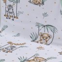 Ver imagem 3 de Cueiro Duplo Tecebem Baby Malha 100% Algodão Estampado Mara 80cm X 90cm Verde