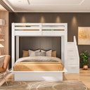 Ver imagem 2 de Beliche Family Adulto com Cama Casal Star Plus Casatema MadeiraOriginals Branco