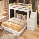 Ver imagem 3 de Beliche Family Adulto com Cama Casal Star Plus Casatema MadeiraOriginals Branco