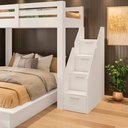 Ver imagem 4 de Beliche Family Adulto com Cama Casal Star Plus Casatema MadeiraOriginals Branco