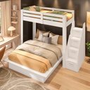 Ver imagem 5 de Beliche Family Adulto com Cama Casal Star Plus Casatema MadeiraOriginals Branco