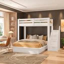 Ver imagem 1 de Beliche Family Adulto com Cama Casal Star Plus Casatema MadeiraOriginals Branco