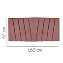 Ver imagem 2 de Painel Cabeceira Estofada Bélgica 160cm Cama Box Queen Suede Rose- Mabe Magazine