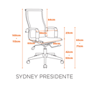 Ver imagem 7 de Cadeira de Escritório Presidente Sidney