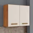 Ver mais imagens de Conjunto Modulado Balcão para Cooktop 4 Bocas 2 Nichos e 2 Armários Aéreo