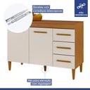 Ver imagem 4 de Conjunto Modulado Armário Aéreo 3 Portas e Balcão com Tampo 2 Portas 3 Gavetas