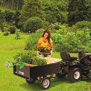 Ver imagem 5 de Carreta Agrícola Metálica para Trator Cortador de Grama Cap. 255kg