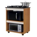 Ver imagem 7 de Conjunto Balcão Cooktop 5 Bocas 2 Nichos e 2 Armários Aéreo