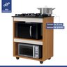 Conjunto Balcão Cooktop 5 Bocas 2 Nichos e 2 Armários Aéreo - 4