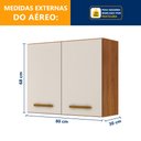 Ver imagem 3 de Conjunto Modulado Balcão Cooktop 5 Bocas 2 Nichos e 2 Armários Aéreo