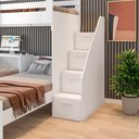 Ver imagem 6 de Beliche Multifuncional Solteiro Adulto com Escrivaninha Star Office Casatema MadeiraOriginals Branco