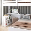 Ver imagem 3 de Beliche Multifuncional Solteiro Adulto com Escrivaninha Star Office Casatema MadeiraOriginals