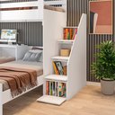 Ver imagem 7 de Beliche Multifuncional Solteiro Adulto com Escrivaninha Star Office Casatema MadeiraOriginals Branco