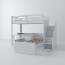 Ver imagem 2 de Beliche Multifuncional Solteiro Adulto com Escrivaninha Star Office Casatema MadeiraOriginals Branco