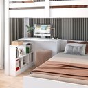 Ver imagem 4 de Beliche Multifuncional Solteiro Adulto com Escrivaninha Star Office Casatema MadeiraOriginals Branco