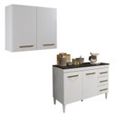 Ver imagem 1 de Conjunto Modulado Armário Aéreo 2 Portas e Balcão com Tampo 2 Portas 3 Gavetas
