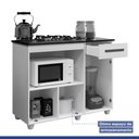 Ver imagem 4 de Conjunto Modulado Armário Aéreo 3 Portas e Balcão para Cooktop 5 Bocas 2 Portas 1 Gaveta