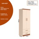 Ver imagem 3 de Jogo de Quarto Infantil Theo Mdp Off White | Carvalho - Sallar Home