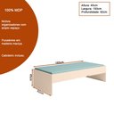 Ver imagem 4 de Jogo de Quarto Infantil Theo Mdp Off White | Carvalho - Sallar Home