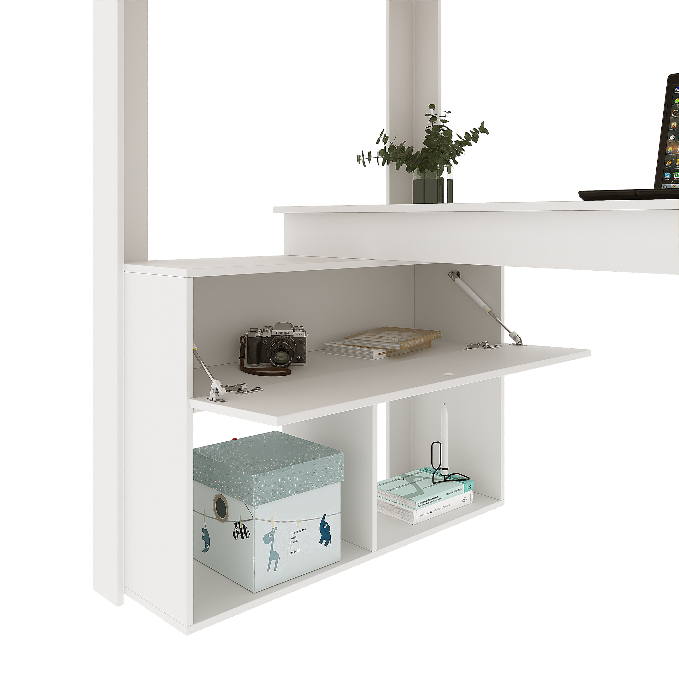Cama Office Solteiro Adulto com Escrivaninha Star Light Casatema - 10