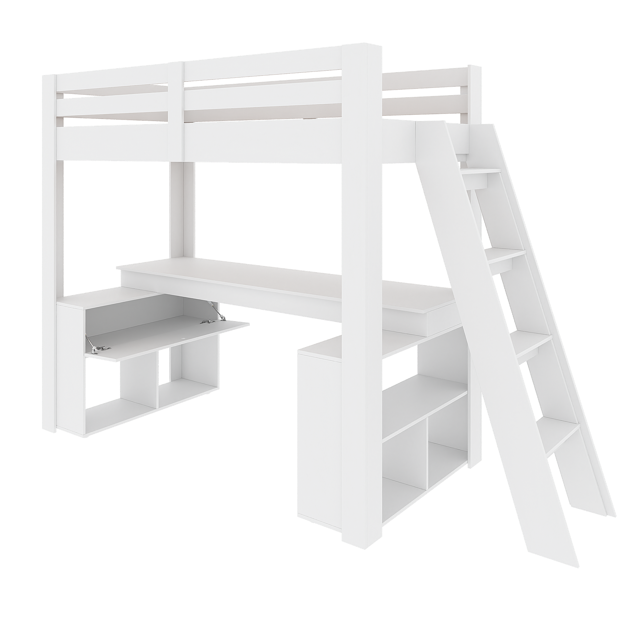 Cama Office Solteiro Adulto com Escrivaninha Star Light Casatema - 14