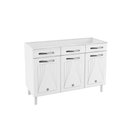 Ver imagem 1 de Módulo Cozinha Telasul Star New Balcão 3 Portas e 3 Gavetas 120cm Branco