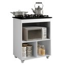 Ver imagem 3 de Conjunto Modulado Armário Aéreo 2 Portas e Balcão para Cooktop 4 Bocas 1 Porta Basculante