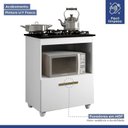 Ver imagem 7 de Conjunto Modulado Armário Aéreo 2 Portas e Balcão para Cooktop 4 Bocas 1 Porta Basculante