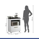 Ver imagem 5 de Conjunto Modulado Balcão para Cooktop 1 Porta Basculante e 2 Armários Aéreo