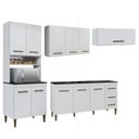 Ver imagem 1 de Conjunto Modulado Paneleiro 4 Portas Balcão 3 Portas Aéreo 3 Portas e 1 Aéreo Basculante